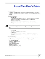 Предварительный просмотр 3 страницы ZyXEL Communications 802.11g HomePlug AV ADSL2+ Gateway P-660HWP-Dx User Manual