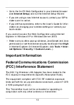 Preview for 13 page of ZyXEL Communications 802.11g Wireless Ethernet Adapter 1-G-470 Quick Start Manual