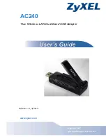 Preview for 1 page of ZyXEL Communications AC240 User Manual