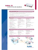 Preview for 1 page of ZyXEL Communications ADSL 2+ Security Gateway Specifications