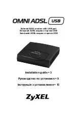 Preview for 1 page of ZyXEL Communications ADSL-Modem Installation Manual