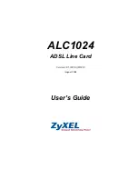 ZyXEL Communications ALC-1024L User Manual предпросмотр