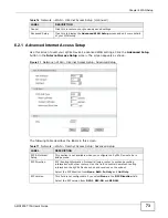 Предварительный просмотр 73 страницы ZyXEL Communications AMG1202-T10A User Manual