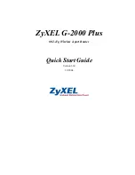 ZyXEL Communications Bridge/Router G-2000s Quick Start Manual preview