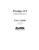 ZyXEL Communications Broadband Security Gateway P-312 User Manual preview