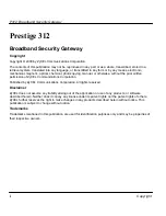 Preview for 2 page of ZyXEL Communications Broadband Security Gateway P-312 User Manual