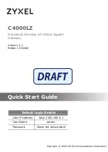 ZyXEL Communications C4000LZ Quick Start Manual предпросмотр