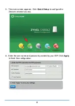 Предварительный просмотр 8 страницы ZyXEL Communications C4000LZ Quick Start Manual