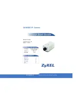 Предварительный просмотр 1 страницы ZyXEL Communications CAM5525 Quick Start Manual