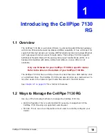 Preview for 19 page of ZyXEL Communications CellPipe 7130 RG User Manual