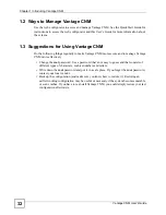 Preview for 32 page of ZyXEL Communications Centralized Network Management Vantage CNM User Manual