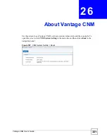 Предварительный просмотр 321 страницы ZyXEL Communications Centralized Network Management Vantage CNM User Manual