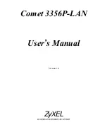 Preview for 1 page of ZyXEL Communications Comet 3356P-LAN User Manual