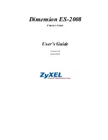 ZyXEL Communications Dimension ES-2008 User Manual preview