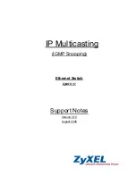 ZyXEL Communications Dimension ES-2108-LC Support Notes preview