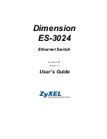 Preview for 1 page of ZyXEL Communications Dimension ES-3024 User Manual