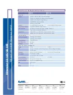 Предварительный просмотр 2 страницы ZyXEL Communications Dimension GS-105 Specifications