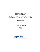 ZyXEL Communications Dimension GS-1116 User Manual preview