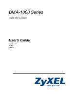 Предварительный просмотр 1 страницы ZyXEL Communications DMA-1000 Series User Manual