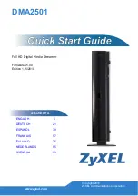 ZyXEL Communications DMA2501 Quick Start Manual preview