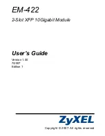 ZyXEL Communications EM-422 User Manual preview