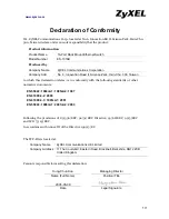 Preview for 1 page of ZyXEL Communications ES-1016B Declaration Of Conformity