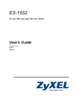 ZyXEL Communications ES-1552 - V1.12 User Manual preview