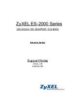 ZyXEL Communications ES-2000 Series Support Notes preview