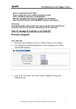 Предварительный просмотр 3 страницы ZyXEL Communications ES-2000 Series Support Notes