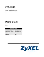 Preview for 1 page of ZyXEL Communications ES-2048 User Manual