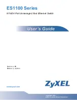 Предварительный просмотр 1 страницы ZyXEL Communications ES1100 Series Manual