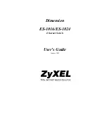 ZyXEL Communications ETHERNET SWITCHES ES-1016 User Manual предпросмотр