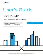 Preview for 1 page of ZyXEL Communications EX3510-B1 User Manual