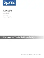 ZyXEL Communications FAN500 Installation Manual предпросмотр