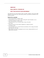 Предварительный просмотр 2 страницы ZyXEL Communications FAN500 Installation Manual