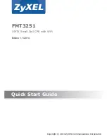 Предварительный просмотр 1 страницы ZyXEL Communications FMT3251 Quick Start Manual