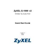 Preview for 1 page of ZyXEL Communications G-1000 V2 Quick Start Manual