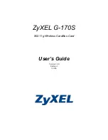 ZyXEL Communications G-170S User Manual preview