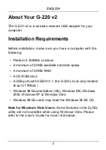 Preview for 2 page of ZyXEL Communications G-220 V2 Quick Start Manual