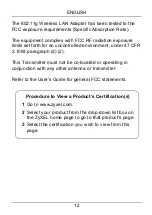 Preview for 12 page of ZyXEL Communications G-220 V2 Quick Start Manual