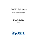 ZyXEL Communications G-220 v3 User Manual preview