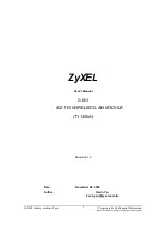 Предварительный просмотр 1 страницы ZyXEL Communications G-663 User Manual