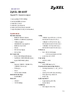 ZyXEL Communications GN-680T Datasheet preview