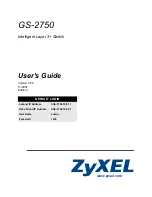 ZyXEL Communications GS-2750 User Manual preview