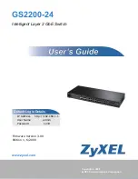 ZyXEL Communications GS2200-24 Series User Manual preview