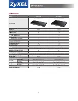 Preview for 4 page of ZyXEL Communications GS2210-48 Specifications