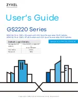 ZyXEL Communications GS2220-10 User Manual preview