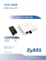 Preview for 1 page of ZyXEL Communications HES-309M User Manual