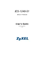 ZyXEL Communications IES-1248-51 User Manual preview