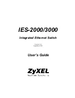 Предварительный просмотр 1 страницы ZyXEL Communications IES-2000 User Manual